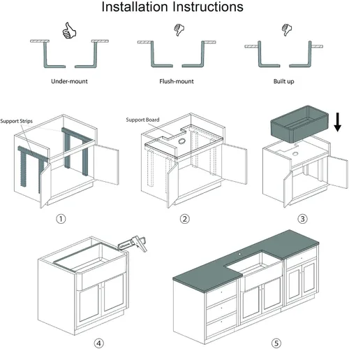 Vista 3 de KIBI Fregadero de cocina de arcilla refractaria de 27 pulgadas, cuenco individual con rejilla inferior y colador, fregadero esmaltado resistente al