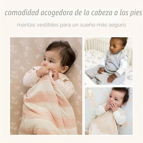 Vista 3 de Burt's Bees Baby Manta orgánica de apicultor infantil, manta unisex