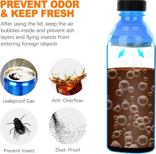 Vista 4 de CoguZed 12 paquetes de tapas y fundas para latas de refresco, a prueba de derrames, para cerveza, jugo, bebidas energéticas, tapas de latas Multi
