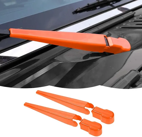 Vista 9 de RT-TCZ Limpiaparabrisas delantero, limpiaparabrisas delantero, decoración de accesorios exteriores compatibles con Jeep Wrangler JK JKU 2007-2018