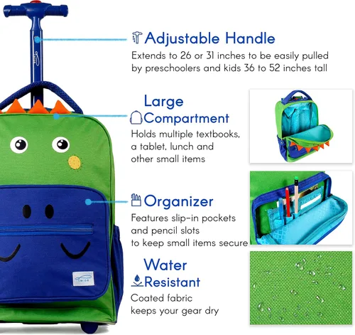 Vista 6 de TWISE Mochila de viaje para niños y niños pequeños