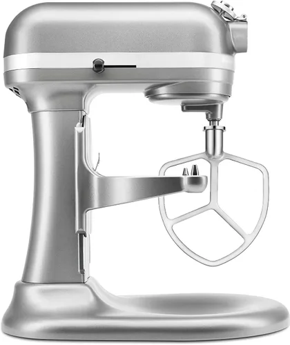 Vista 2 de Batidor plano de paleta de acero inoxidable para ayuda de cocina de 5 cuartos Plus y 6 cuartos de galón, soporte de elevación, accesorios de ayuda