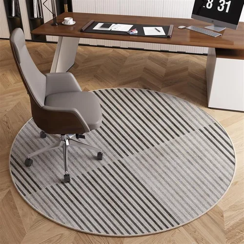 Vista 14 de Tapete para silla de oficina para suelo de madera dura, computadora, videojuegos, protector de piso, tapete redondo de protección de azulejos de A1