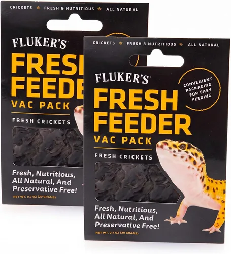 Vista 8 de Fluker's Fresh Feeder Vac Pack Grillos, totalmente naturales y sin conservantes, ideal para reptiles, pájaros o animales pequeños, 0.7 onzas