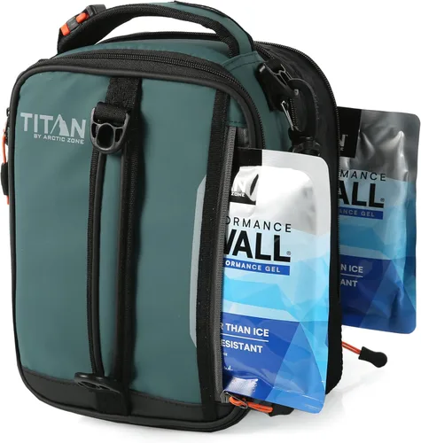 Vista 7 de Titan High Performance Fridge Cold Lonchera Aislada Expandible - Negro/Plateado