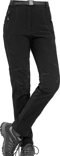 Vista 2 de Geval Pantalones de nieve para mujer, resistentes al viento, impermeables, de forro polar softshell