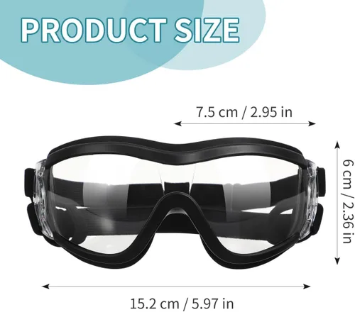 Vista 4 de ULTECHNOVO Gafas para mascotas resistentes al viento, para caminar al aire libre, correr y deportes, gafas protectoras contra los rayos UV