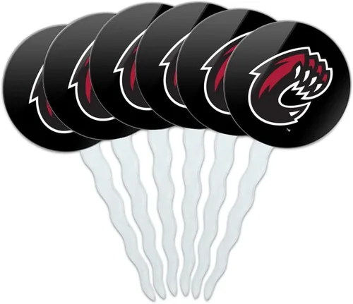 Vista 264 de Abilene Christian - Juego de 6 palillos para cupcakes con logotipo secundario