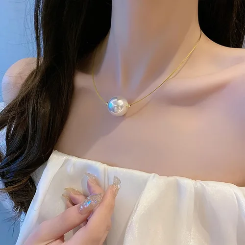 Vista 8 de Collares de perlas para mujer, collar de perlas de imitación, joyería de perlas para novia, regalos de 5 dólares, joyería para mujer, artículos