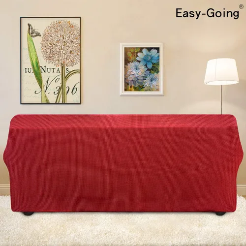Vista 270 de Easy-Going - Funda elástica sobredimensionada para sofá, 1 pieza, protector muebles, suave, parte inferior elástica, para niños, tela jacquard