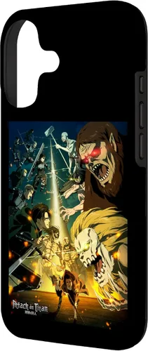 Vista 2 de Attack on Titan Funda de anime para iPhone 17 de temporada final de temporada 4