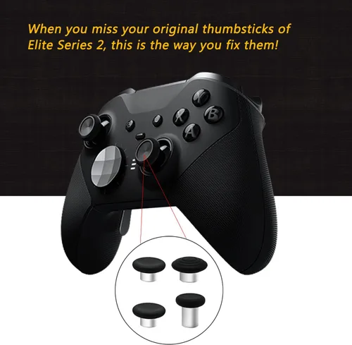 Vista 3 de Palancas de repuesto con almohadilla D, botones de disparo para Xbox One Elite Controller Series 2 y Elite Series 2 Core Controller