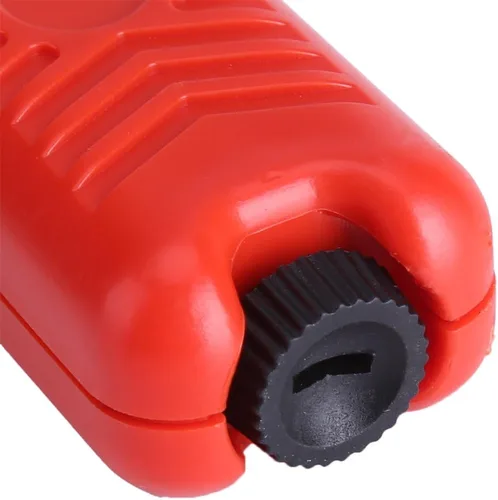 Vista 8 de Herramienta de pelado de cables, profundidad de corte ajustable, pelacables duros, mini cuchillo rojo, cortador de alicates, herramienta