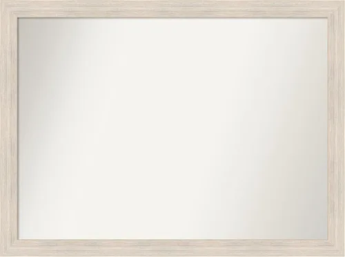 Vista 232 de Amanti Art Espejo personalizado, espejo de baño estrecho Alexandria White Wash, espejo de pared o espejo de tocador de baño sobre el fregadero