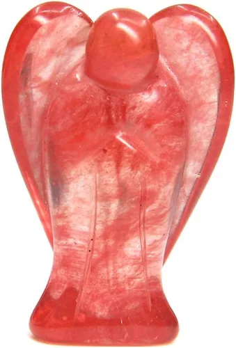 Vista 26 de Estatua de ángel de la guardia, tallada en gema de 1,5 pulgadas Amatista