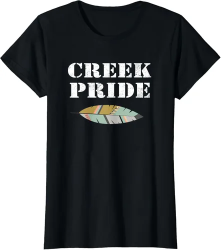 Vista 43 de Creek Native American Pride - Camiseta, Negro, S