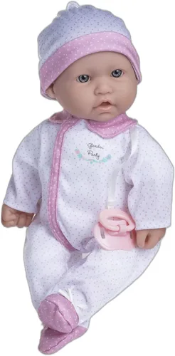 Vista 10 de JC Toys, La Baby, muñeca bebé de 16 pulgadas, cuerpo suave y lavable, color azul, con accesorios, para niños de 12 meses en adelante, diseñada por