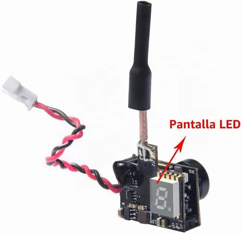 Vista 2 de AKK BA3 5,8 G 40 CH VTX 0/25 mW/50 mW/200 mW Transmisor y cámara FPV Micro AIO de 600TVL con CMOS 1/3 para dron FPV como Tiny Whoop, Blade