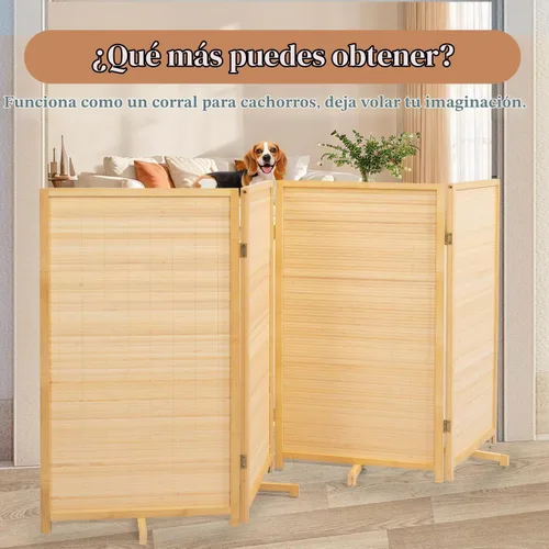 Vista 6 de Divisor de habitación pantallas de privacidad plegables, separadores