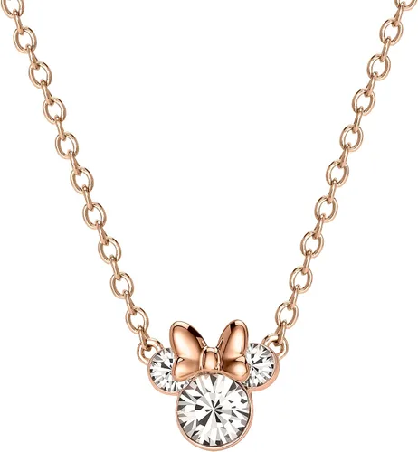 Vista 4 de Disney Minnie Mouse Birthstone Necklace for Women Official License Rosa de abril - Cristal transparente