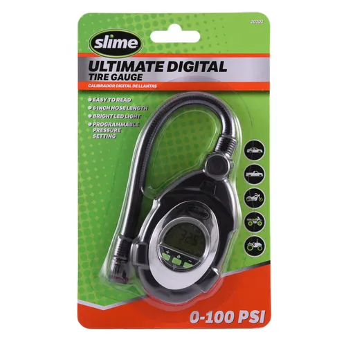 Vista 10 de Slime 2020-A calibre de llanta de disco RV doble, 10-160 PSI.