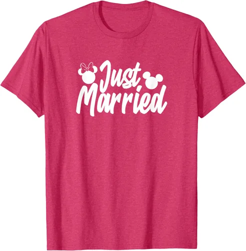 Vista 5 de Disney Mickey & Friends Mickey & Minnie Just Married Lyrics Camiseta Negro