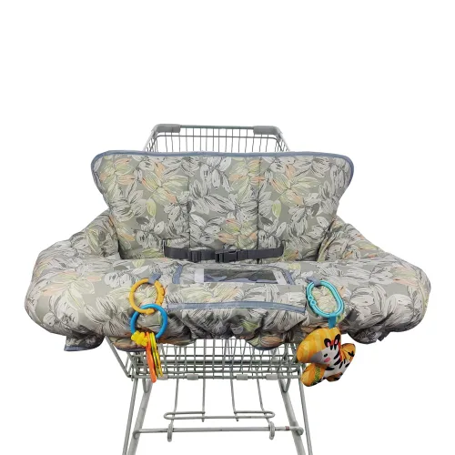 Vista 7 de Funda para carrito de compras para bebé, niño, niña, fundas de carrito multien 1 para bebés, funda acolchada suave para silla alta infantil, lavable