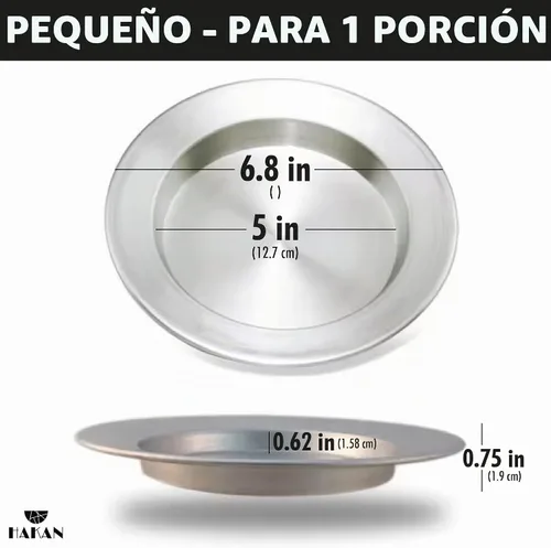 Vista 2 de Hakan Kunafa - Platos de servir para Kataifi Sartén de aluminio para hornear y servir Kunefe Molde para masa Knafeh Phyllo Fillo Plato