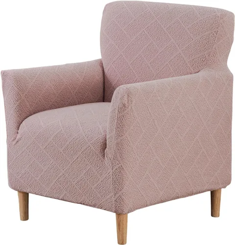 Vista 9 de HAOYONG - Funda elástica de terciopelo para silla de banquete, fundas para sillas de 1 pieza, fundas para sillones de sofá, funda suave para sillón