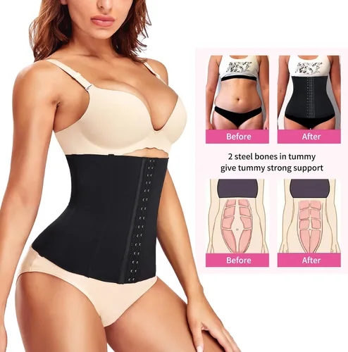 Vista 4 de JOSERGO Entrenador de cintura para mujer, control de abdomen, faja posparto, faja de corsé debajo del busto