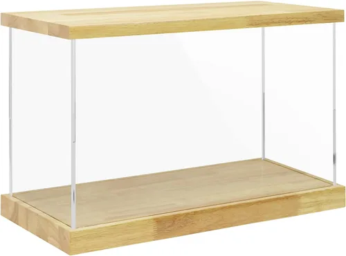 Vista 20 de Vitrina de acrílico transparente para trofeos, coleccionables, caja de exhibición de cubo de montaje, soporte de protección a prueba de polvo