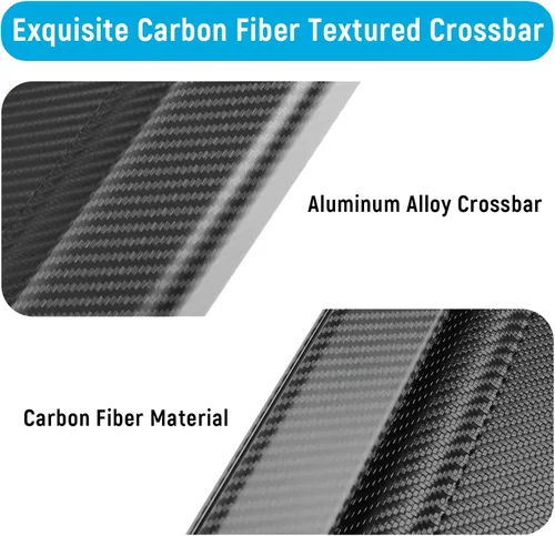 Vista 2 de Funda de carga compatible con Toyota RAV4 2018 2017 2016 2015 2014 2013 Accesorios de fibra de carbono textura retráctil maletero cubierta
