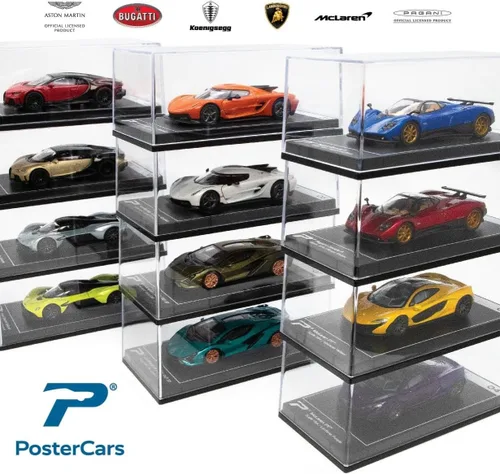 Vista 3 de PosterCars - Escala 1:64 Bugatti Chiron Supersport Italian Red & Nocturne Black Hypercar League Collection No.9