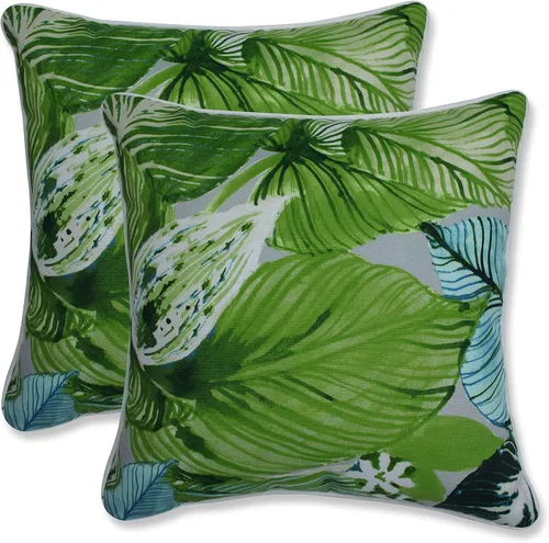 Vista 71 de Pillow Perfect Almohadas lumbares Delray azul marino para exteriores/interiores, 11.5 x 18.5 pulgadas, paquete de 2