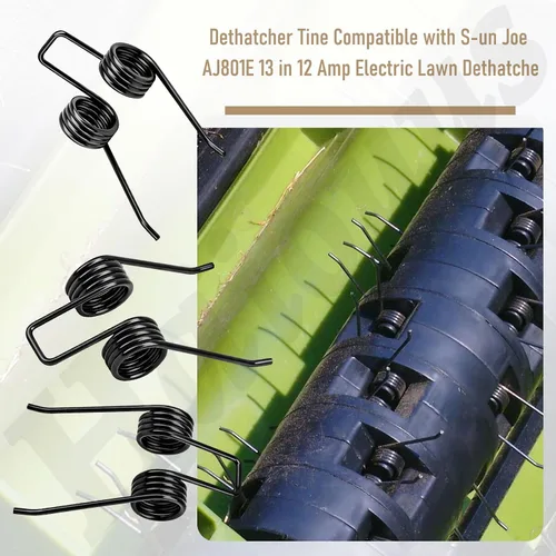 Vista 2 de Paquete de 27 dientes Dethatcher compatibles con S-un Joe AJ801E de 13 pulgadas, 12 amperios eléctrico para césped
