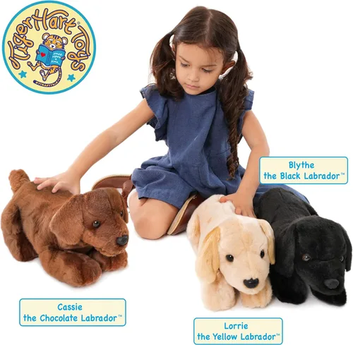 Vista 6 de TigerHart Blythe Black Lab - Peluche de 12 pulgadas