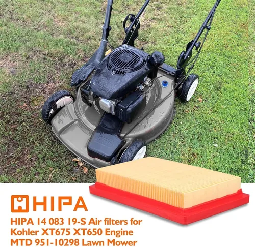 Vista 2 de Hipa 951-10298 XT675 Filtro de aire para Cub Cadet ST100 ST 100 SC100 173CC Reemplazar motores Kohler 149CC 149CC 14 083 19-S 14 083 01-S Courage
