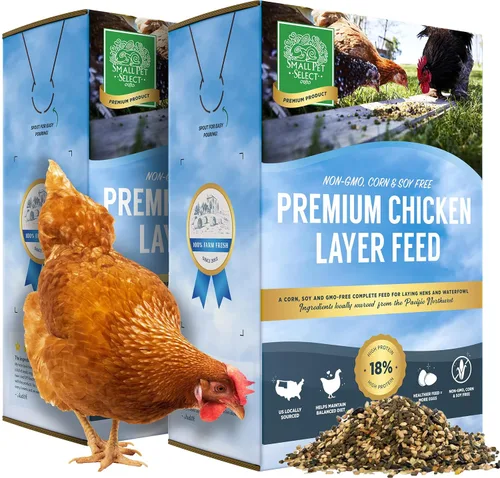 Vista 7 de Small Pet Select Alimento en capa de pollo, sin OMG, sin maíz, sin soja, 18% de proteína, 10 libras
