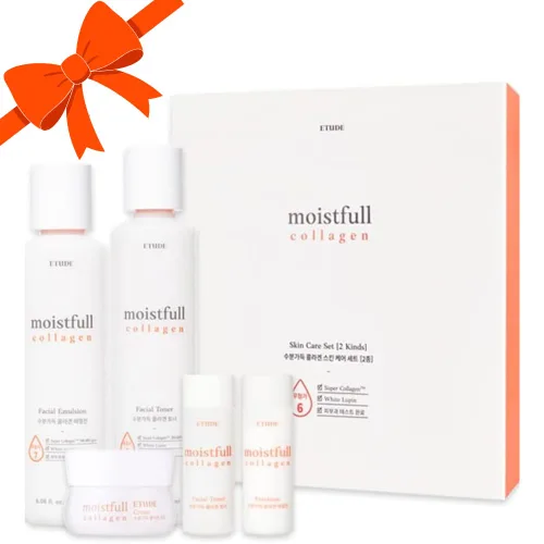Vista 9 de ETUDE Crema de colágeno Moistfull, hidratante facial, agua de súper colágeno, aceite de semilla de macadamia, proteína de lupinus albus, crema