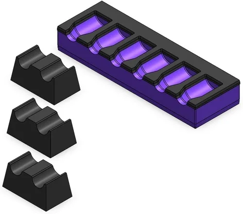Vista 17 de MagAttach Organizadores de Extensión de Dados (1/2", Negro/Negro)