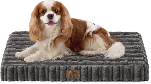 Vista 22 de COZY KISS Cama ortopédica lavable para perros para cachorros y gatos Gris