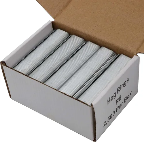 Vista 6 de nomal Kit de alicates de anillo de cerdo con resorte con 2500 piezas de anillos de cerdo automático de esgrima manual, pinza de sujeción