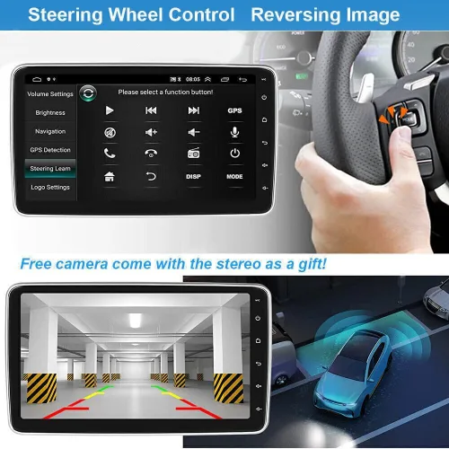 Vista 5 de 4G+64G 7 ''Android 13 Car Stereo para Ford F150 2004 2005 2006 2007 2008 2009 2010 2011 2012 2013 2014 pantalla táctil W/inalámbrico Carplay Android