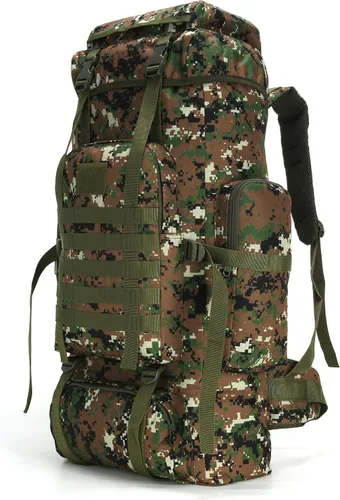 Vista 9 de King'sGuard 70L Camping Hiking Backpack for Men Women Large Military Tactical Backpack Molle Rucksack Backpack for Outdoor