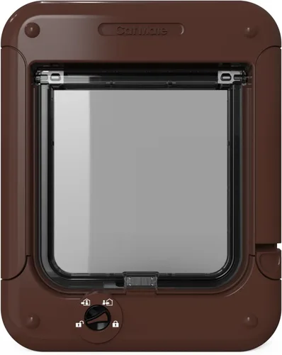 Vista 8 de Cat Mate Rotary 4-Way-Locking Cat Flap (358) - Versatile Lockable Door for Small to Average-Sized Cats, for Single/Multiple Glazing, UPVC, Wall and