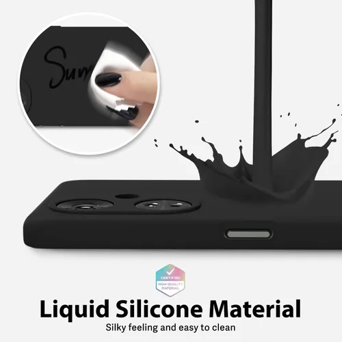 Vista 4 de oakxco Funda para teléfono Oneplus Nord N30 0.18 oz con agarre de silicona líquida, bonita funda de gel TPU suave delgada y delgada de goma suave