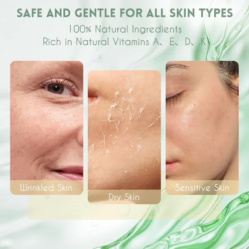 Vista 5 de Sarga de ternera para la piel: hidratante facial de sarga batida para calmar y calmar la noche, 100% orgánico, puro natural, textura crema hecha a