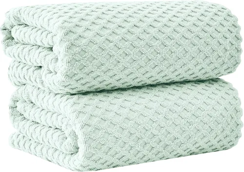 Vista 38 de Great Bay Home - Toallas de mano 100% algodón blanco, 6 toallas de baño suaves para manos, altamente absorbentes y de secado rápido, colección 01