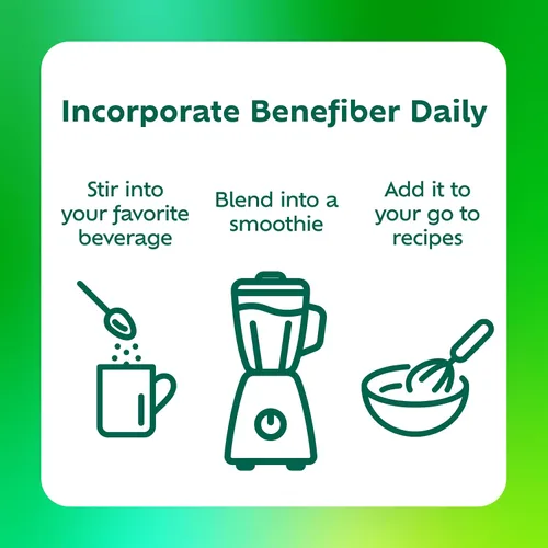 Vista 20 de Suplemento de fibra Benefiber, sin azúcar, NOV01383, 1, 1 Plant-based Prebiotic Fiber Powder, Sugar-Free, Dissolves Clear and Tasteless, GLP-1