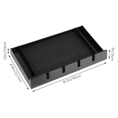Vista 6 de Segbeauty Portaequipajes de peluquería antideslizante para peluquería, bandeja organizadora de plástico con 4 muescas, soporte profesional